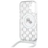 Karl Lagerfeld KLHMP16SHCKCKLCT iPhone   16 6.1 transparent hardcase IML Crossbody Monogram Karl & Choupette Head MagSafe